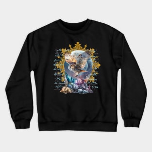 Crystal Mountain Owl Crewneck Sweatshirt